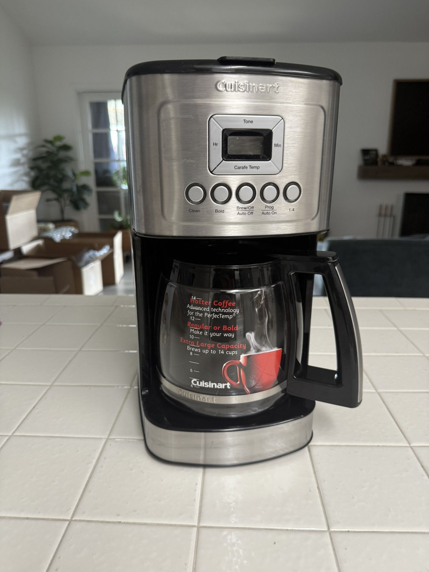 Cuisinart Coffee Maker, 14 Cup Glass Carafe, Fully Automatic for Brew  Strength Control & 1 4 Cup Setting, Stainless Steel, DCC 3200P1 -  www.disolcolor.com