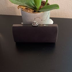 Black satin Evening Bag