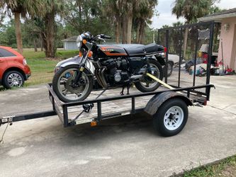 1978, CB 750F Honda Support , Black with orange motion strip,  GW500lbs.
