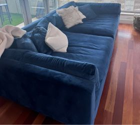 Used 116 inch by 55 inch couch 2 pieces