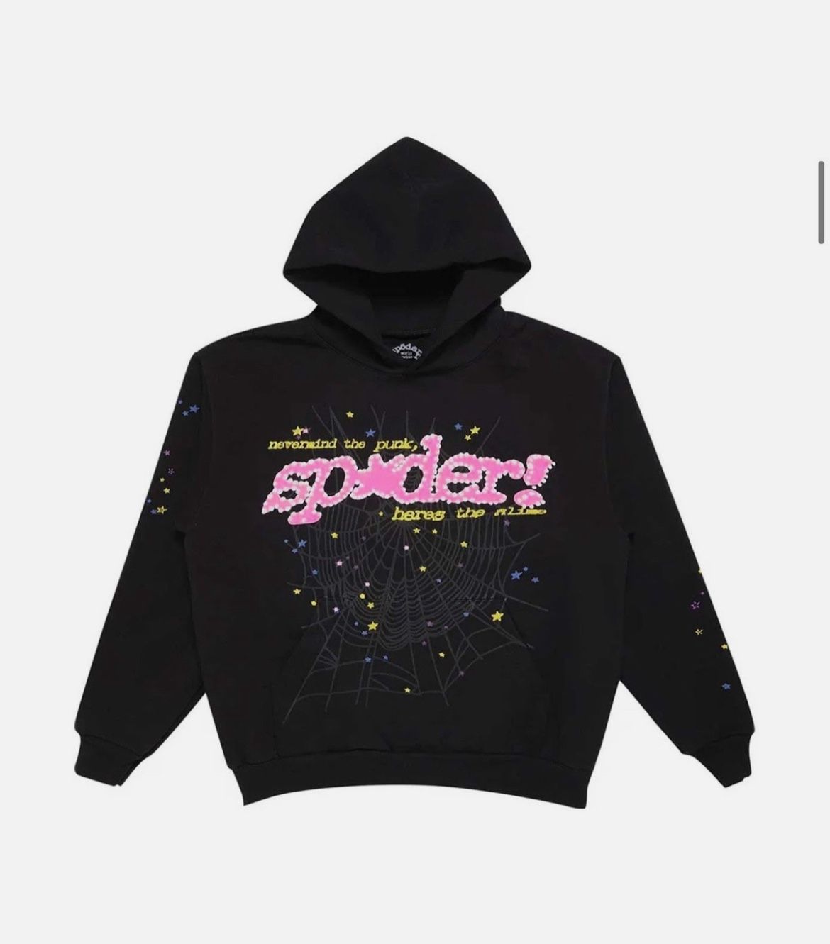 Spider Hoodie Black And Pink V2-Vendor