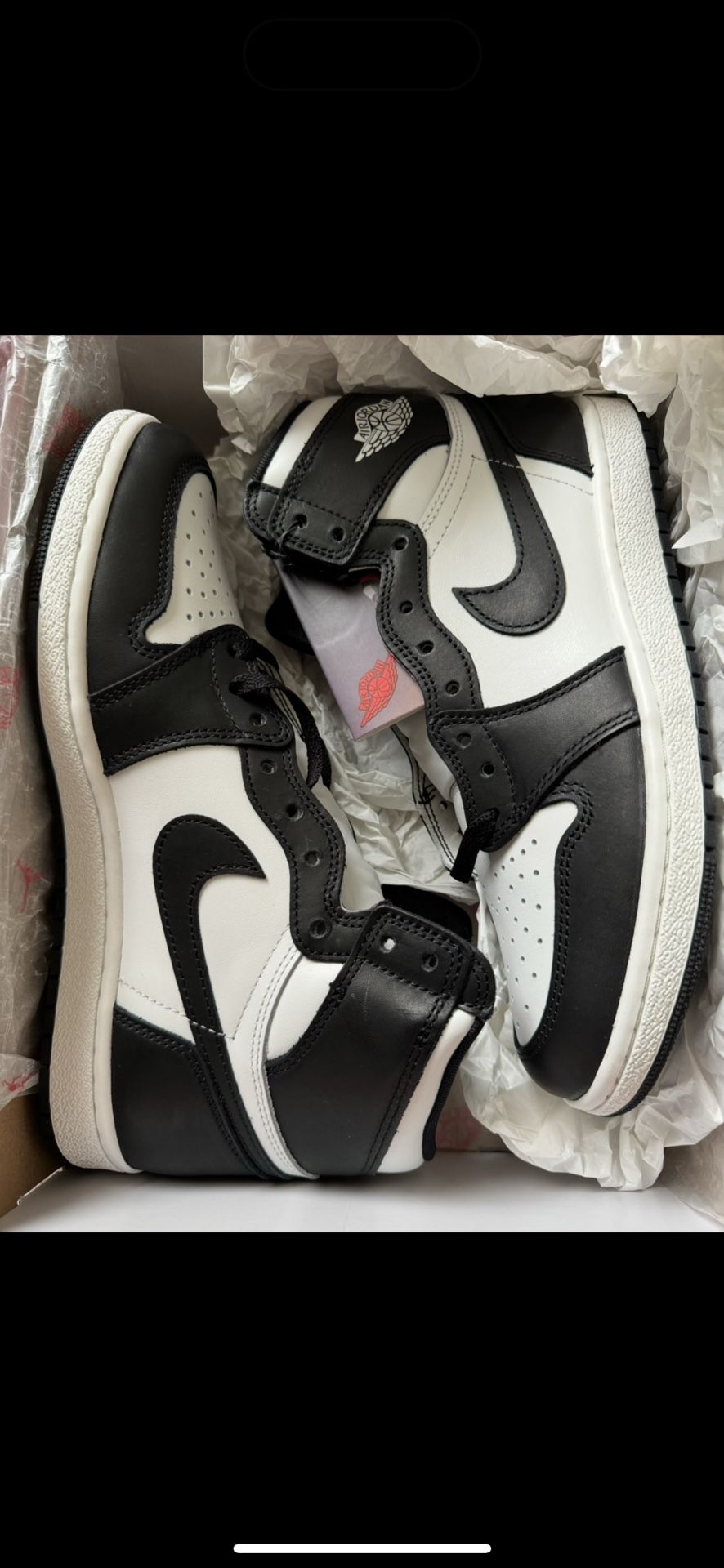 New Men’s Size 9.5 Jordan 1 High 85 Black/white