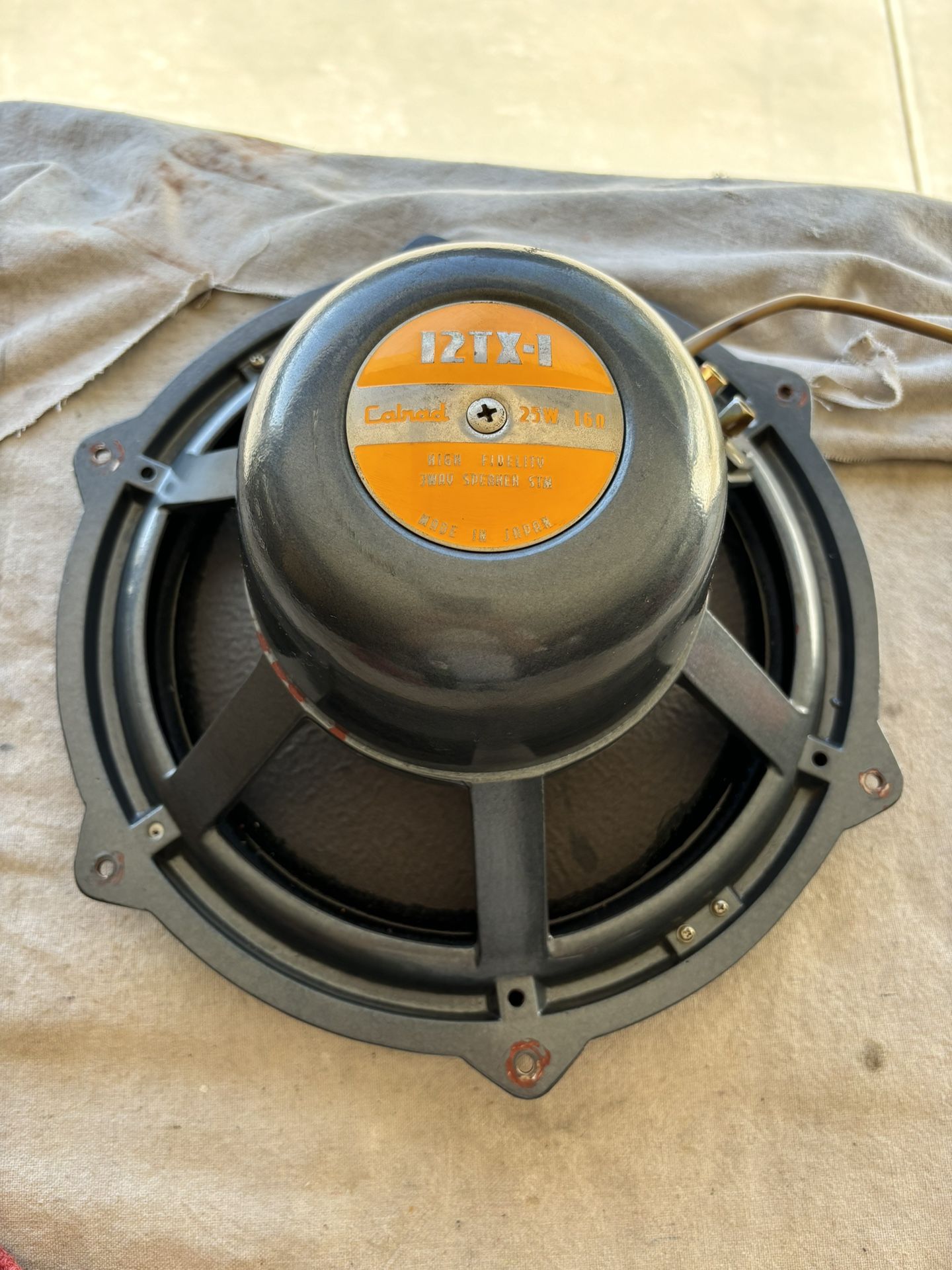 (2) Vintage Calrad 12TX-1 Full Range Speakers