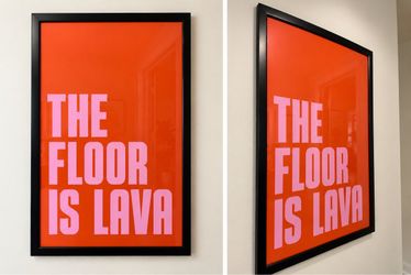 The Floor Is Lava Framed Wall Art – 24” x 36”