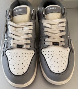 Amiri gray & white sneakers