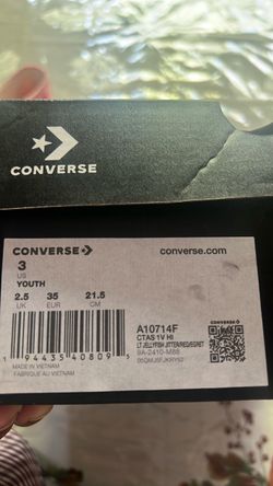 Converse Chuck Taylor All Star Hi Youth Size 3