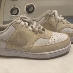 White & Beige Nikes