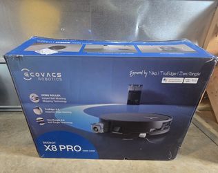 ECOVACS DEEBOT X8 PRO OMNI Robot Vacuum and Mop, 18000Pa, Black