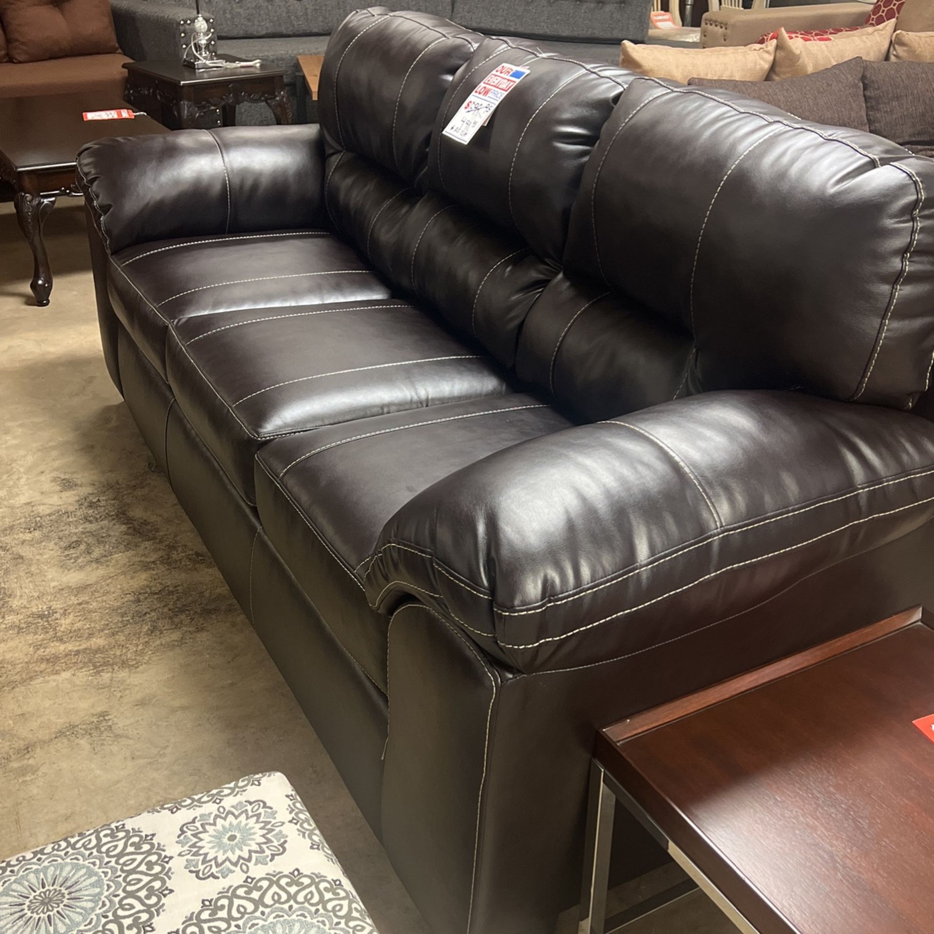 $499 Brand, New, Black Or Brown Sofa