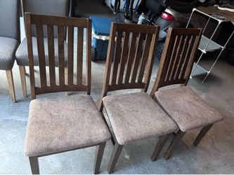 3 kitchen chairs (need work)