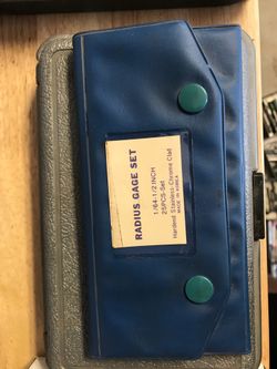 Radius gage set