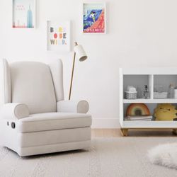 Brand new Serenity Swivel Reclining Glider Rocking Chair with USB.    Color ivory.