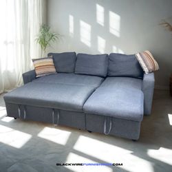 Gray Sectional Couch - Free Delivery 🚚
