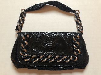 Michael Kors Black Snake Chain Small Handbag