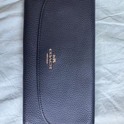 Black Leather Coach Wallet 