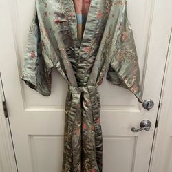 2 Japanese Kimono, Blue, Green, Perfect Condition. $50 each. Both size medium.