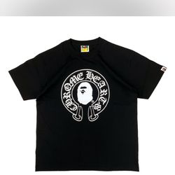 Chrome Hearts x BAPE Men's Black Tee