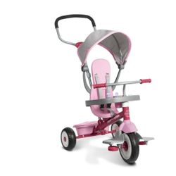 Radio Flyer 4-in-1 Activity Stroll 'N Trike with Interactive Tray, Kids 1 to 5 Years Used Like New 