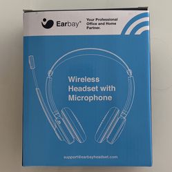 Wireless Headset With Noise Cancelling Microphone