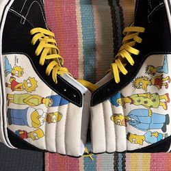 Size 12 VANS The Simpsons x Sk8- High Simpsons Family 1(contact info removed)