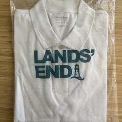 Lands' End Classic White Polo
