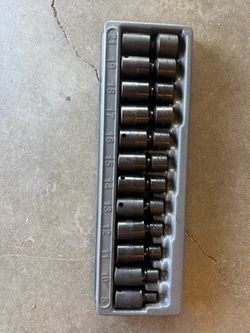 12 pc 3/8" Drive 6-Point Metric Flank Drive® Shallow Swivel Impact Socket Set (8, 10–21 mm)