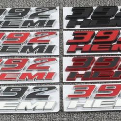 392 Hemi Badge Emblem Adhesive Back 35 Each. SEE ALL PICS SOLD SEPARATELY SHIPPING AVAILABLE