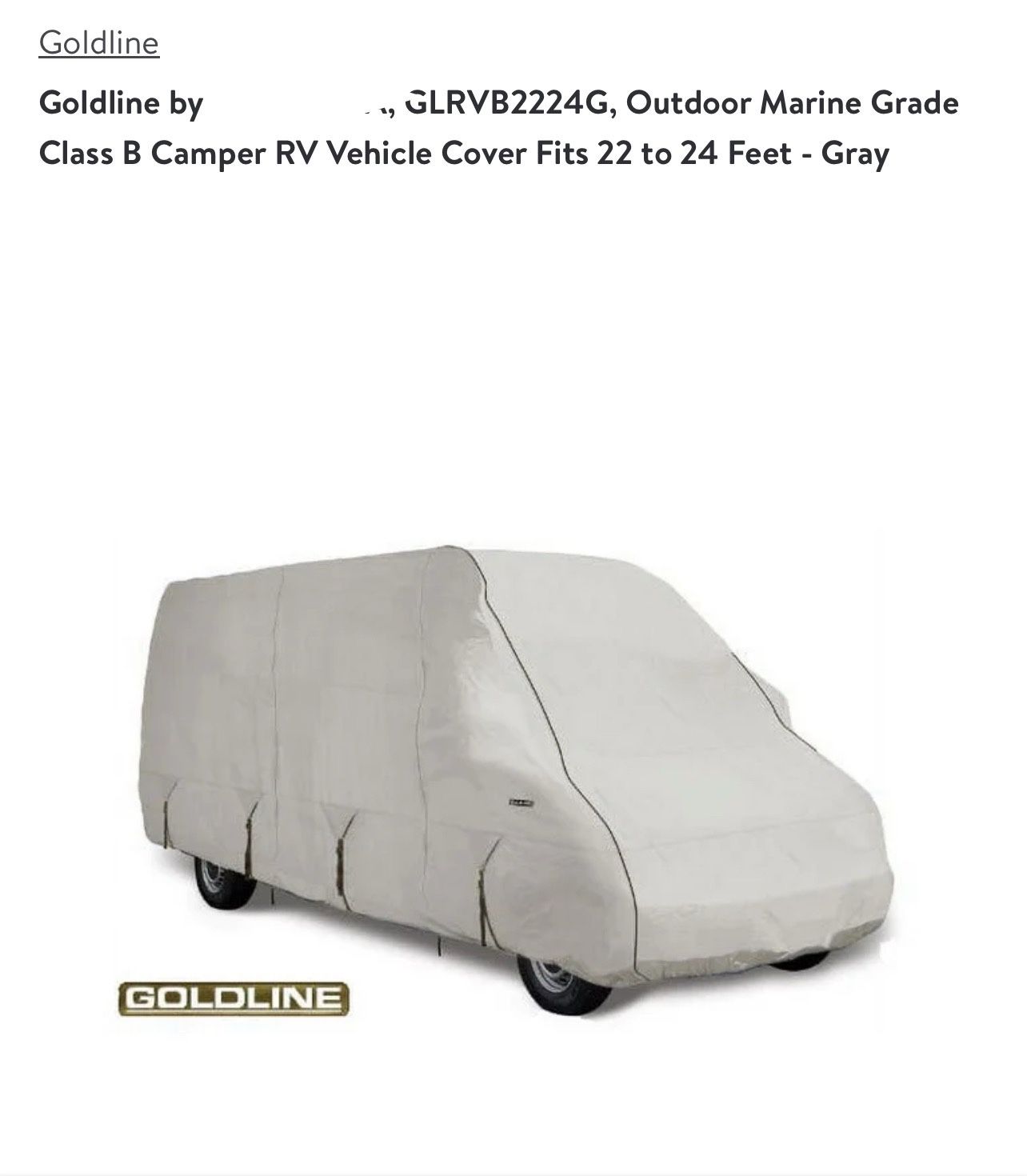 Goldline Class B Camper COVER