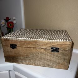 Wooden storage box