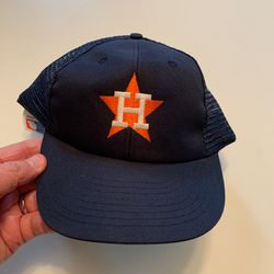 Vintage HOUSTON ASTROS SnapBack Mesh (Truckers) Hat Made By ROC in Taiwan
