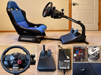 Playseat Racing Simulator + Logitech Driving Force GT Wheel/Pedals