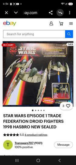 Star Wars Episode 1 Trade Federatio n Droid Fighter