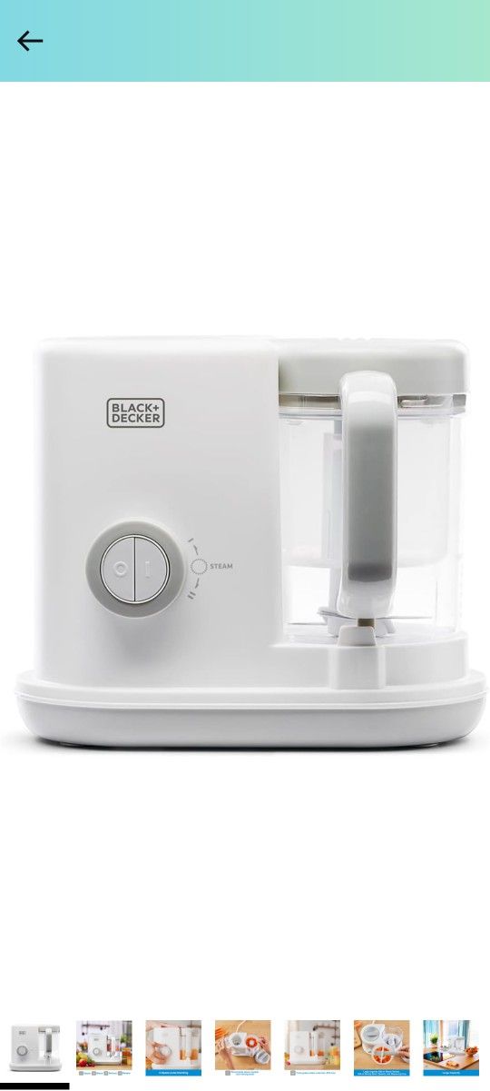BRAND NEW In BOX, Black & Decker All-in-One BABY FOOD MAKER