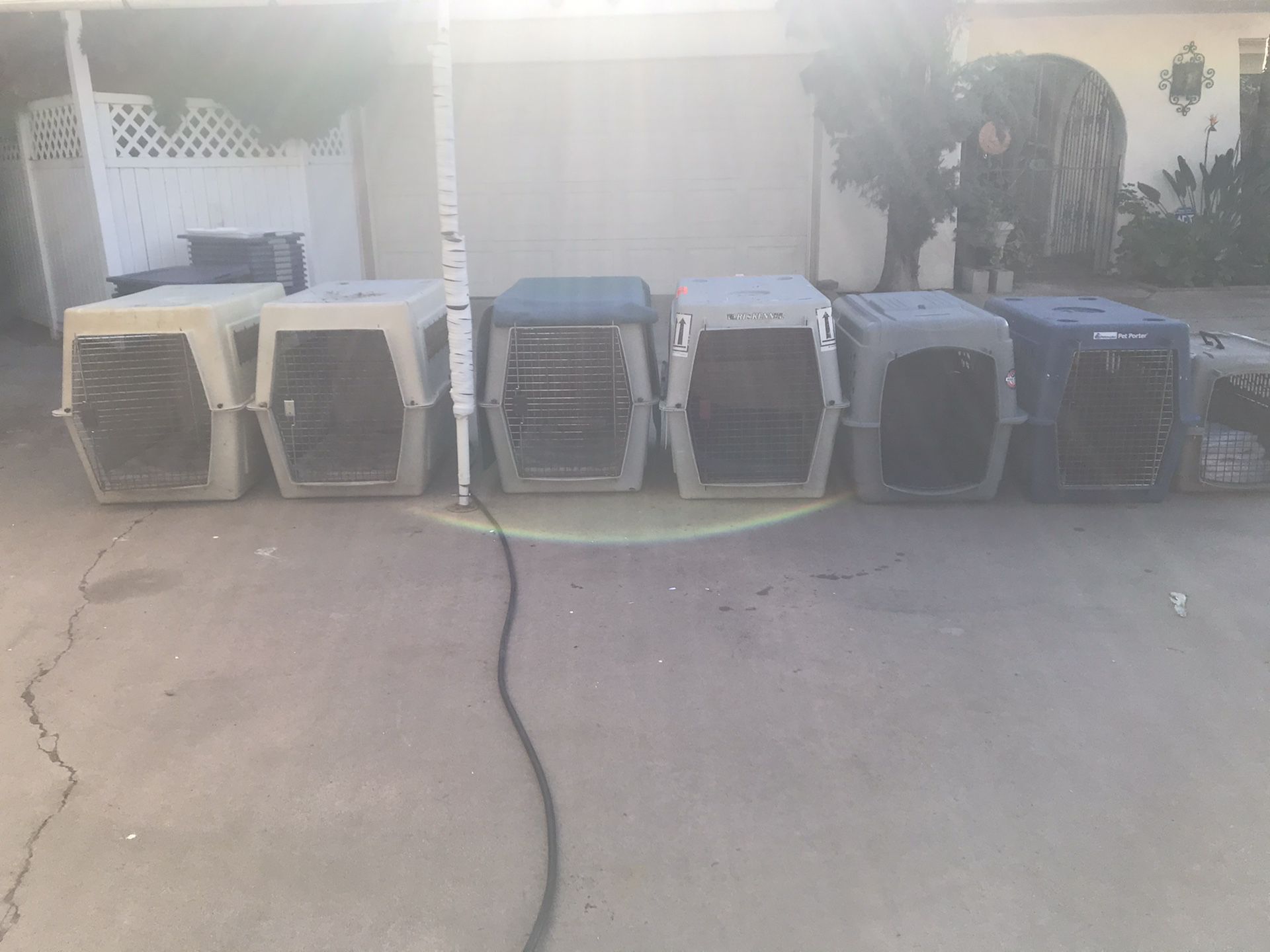 Dog kennel shipping crates used, all size is $25