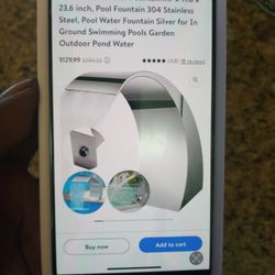 Stainless Steel Pool Water Fountain