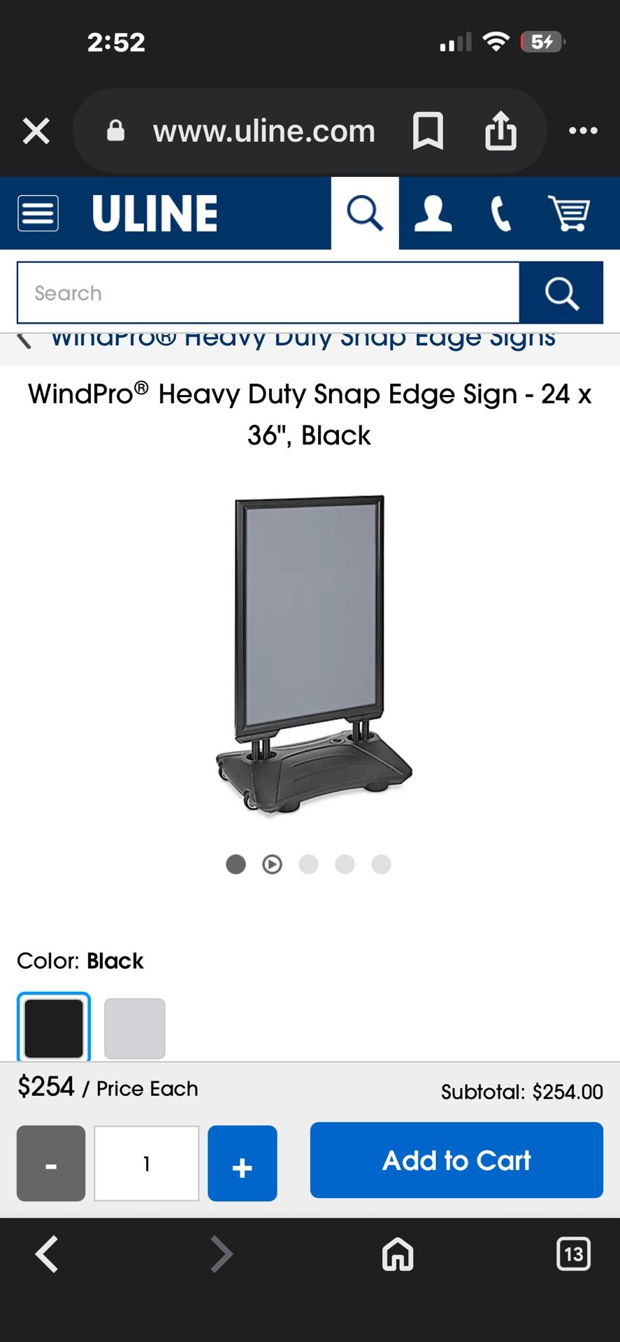 Sidewalk Sign Holder Heavy Duty