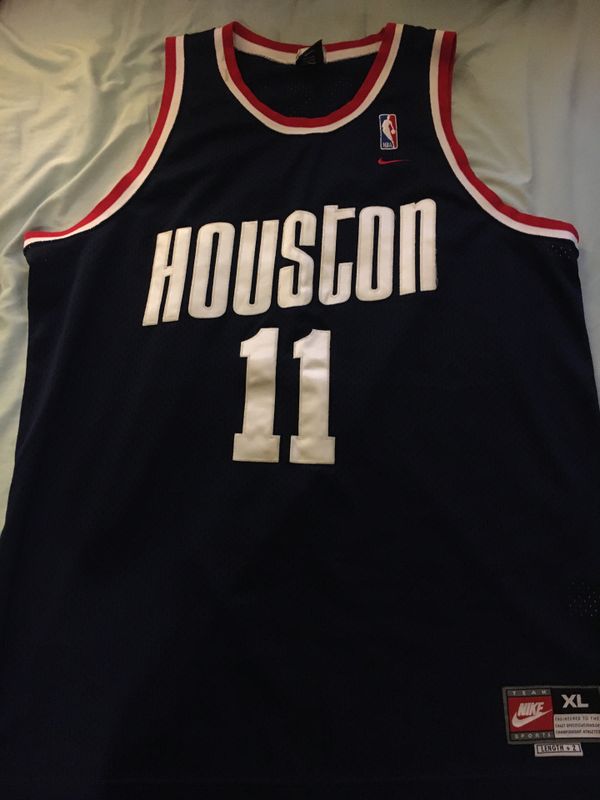 Vintage NBA Houston Rockets Jersey #11 YAO MING Nike 1995 Throwback Men ...