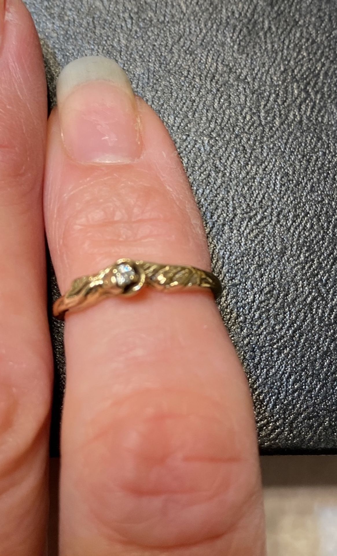 14 karat gold ring with diamond