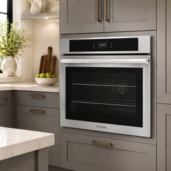 Frigidaire 30" Double Electric Wall Oven with Fan Convection, 10.6 Cu. Ft. Total Capacity, Self-Clean, Stainless Steel (FCWD3027AS)