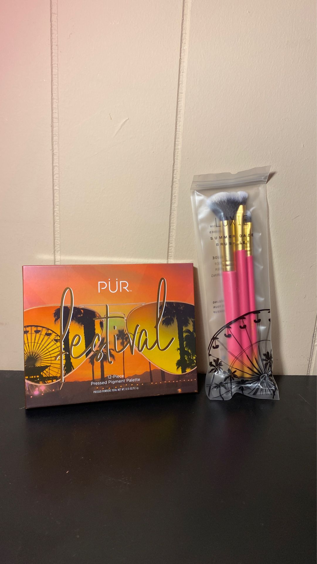 PUR Festival Palette Makeup + LUXIE Summer Daze Brush Set 3-pieces