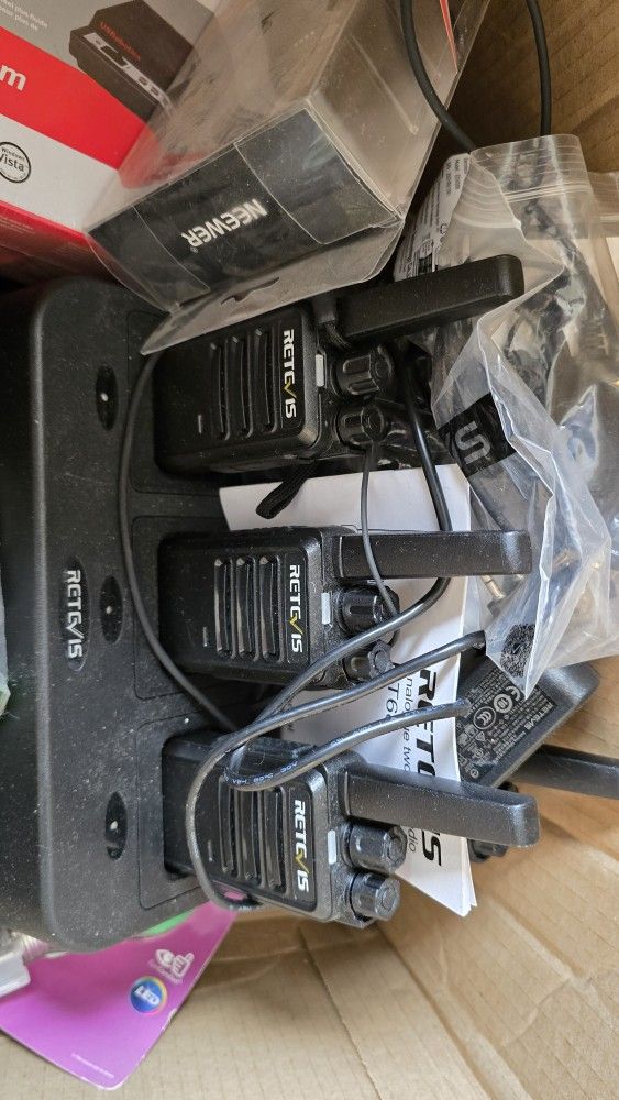 Misc Electronics, Lights, Cables, Radios, CAT5, KVM