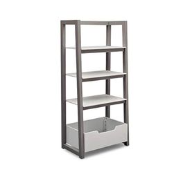 Delta Children Ladder Shelf, White/Grey