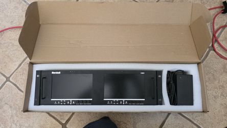 Marshall V-MD72 High Res LCD Rack Monitor With 2 Mod SDI Input And Output 