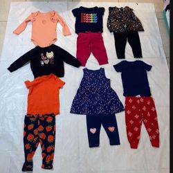 Bundle Baby Girl  Clothes 12 M / Ropa De Bebe  12M
