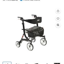 Yes, Still Available! NEW! Rare Heavy Duty Drive Medical Nitro Euro Style Rollator Walker