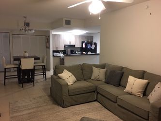 Grey Pottery Barn sectional (5 months old)