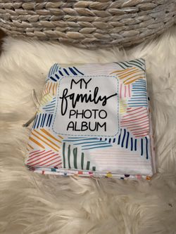 Mud Pie My Family Photo Album Cloth Crinkle Book