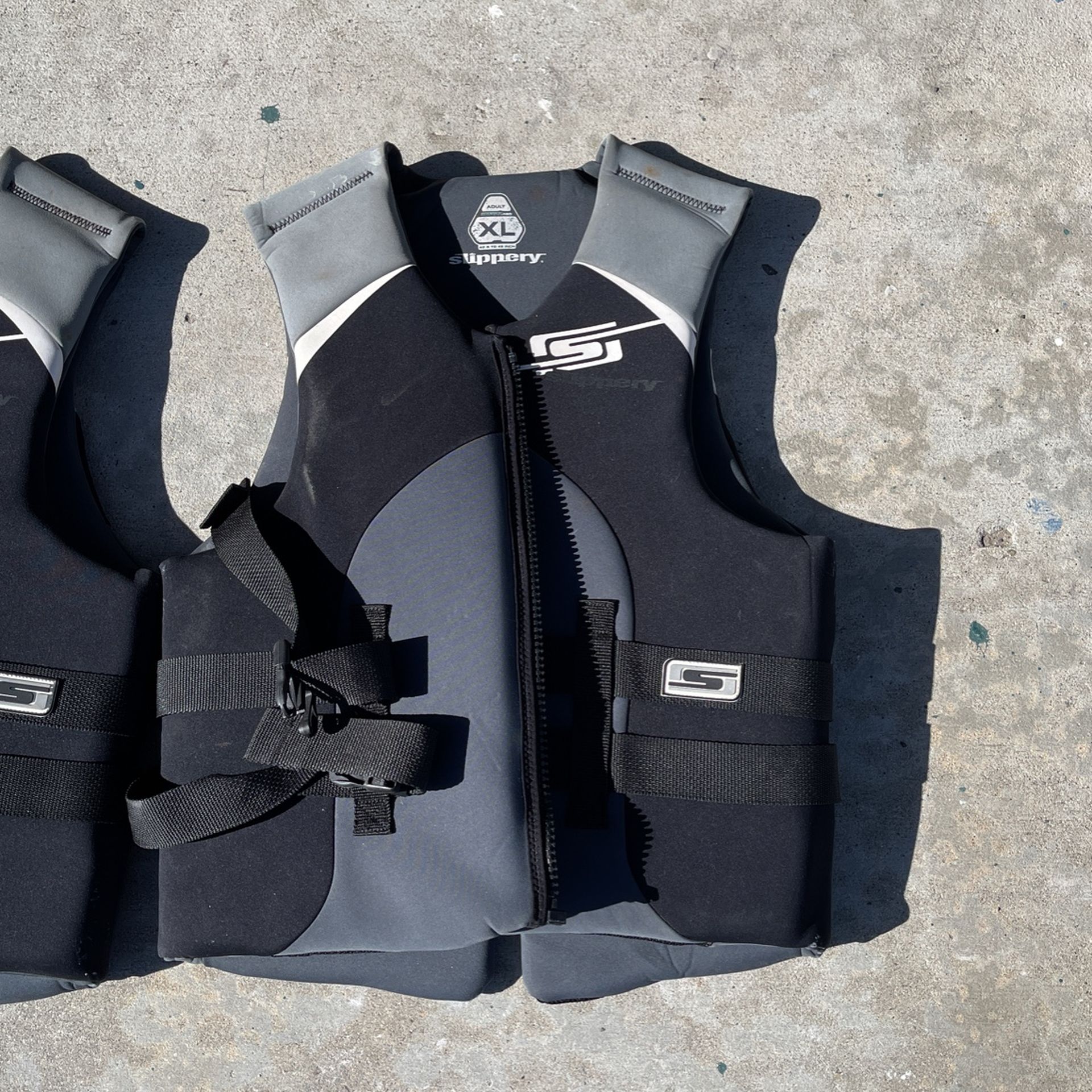 3 Slippery Seadoo Jet Ski Life Vests 