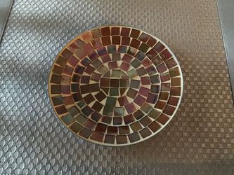 Candle holder or small mosaic dish