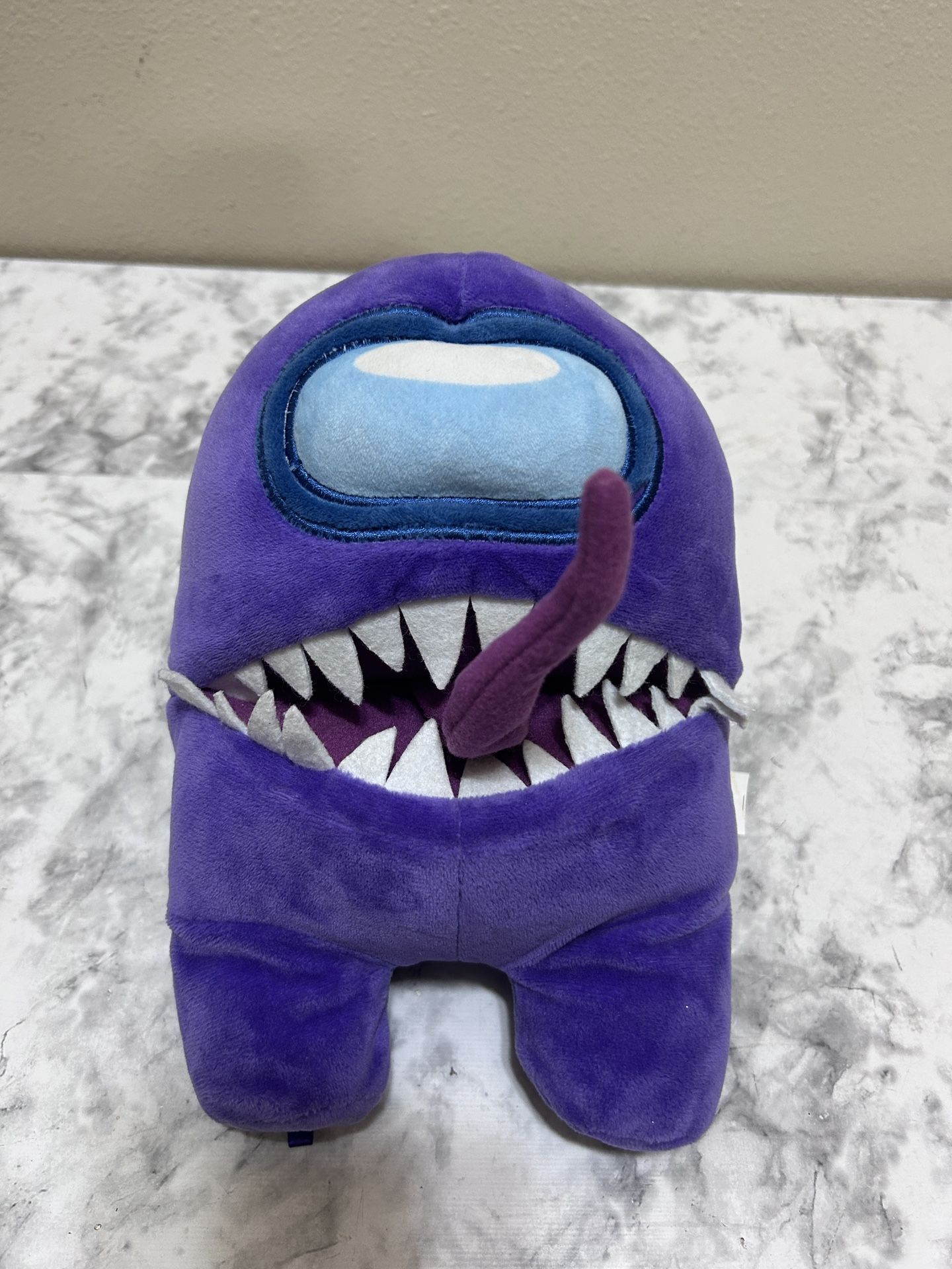 Toikido Among Us Imposter Purple Monster Premium Stuffed Plush Teeth Tongue Yume